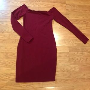 Express Bodycon Off Shoulder Dress